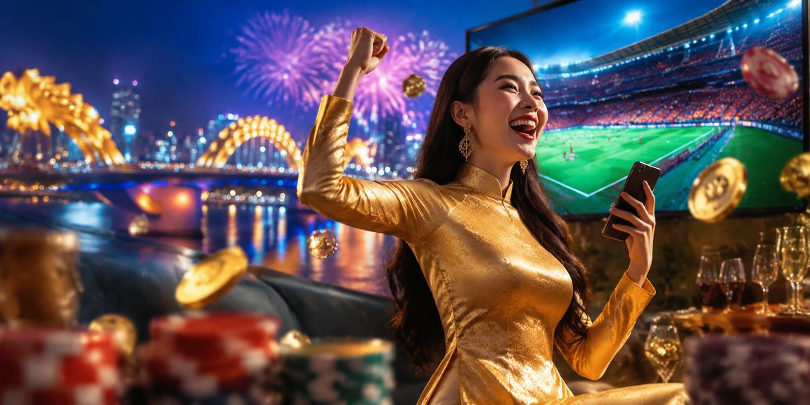 Người phụ nữ mặc áo dài tại Đà Nẵng tham gia casino giải trí sang trọng