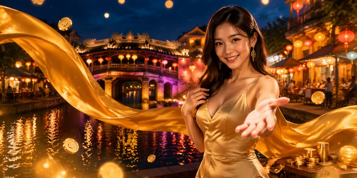 Người chơi tại chợ đêm Hội An nhận thưởng VIP và tham gia xổ số 789be