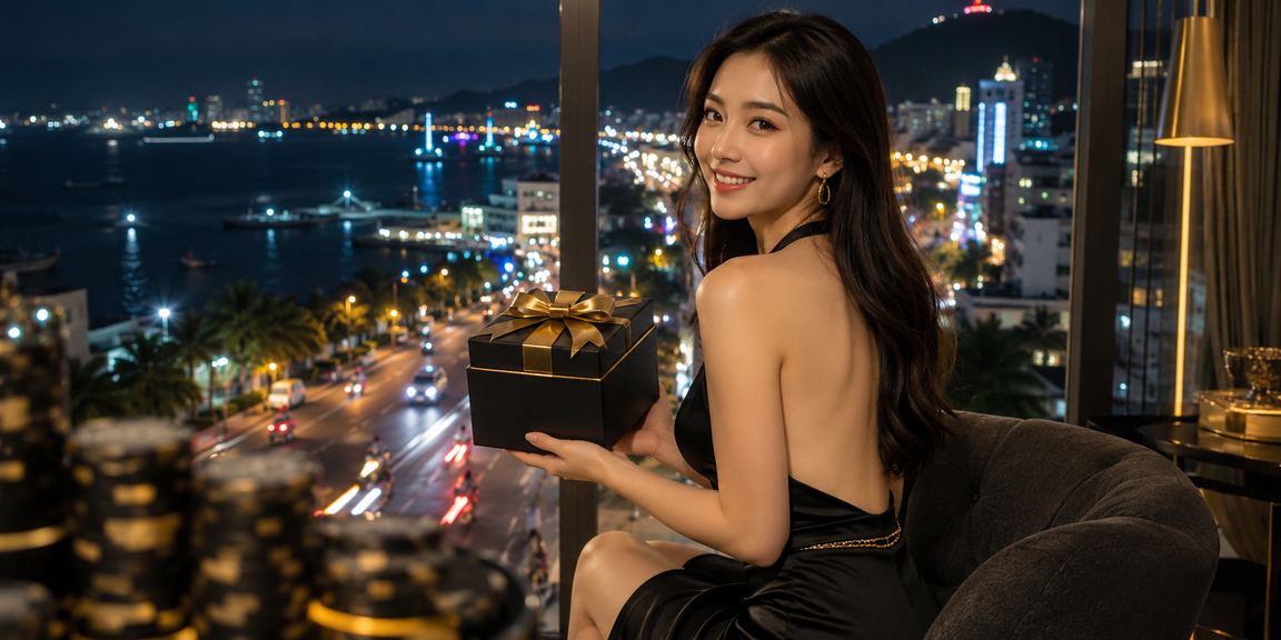 Ánh đèn neon casino tại Vũng Tàu về đêm với không khí sôi động cuối tuần